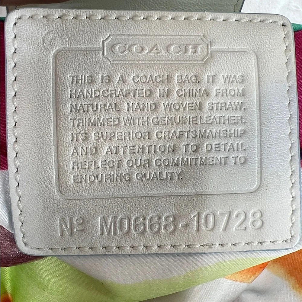 Coach 2006 vintage legacy straw basket bag - Picture 12 of 12